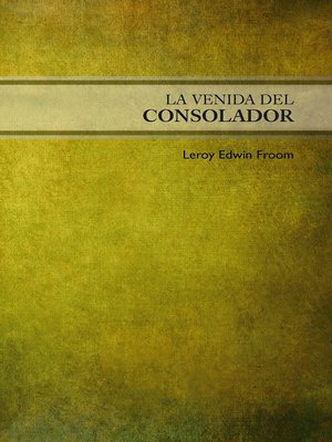 cover image of La venida del Consolador